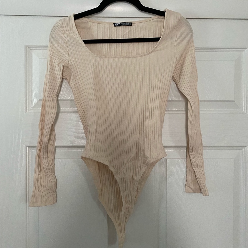 Zara Long Sleeve Bodysuit size small